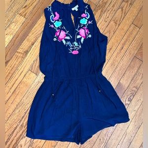 Navy Blue Romper